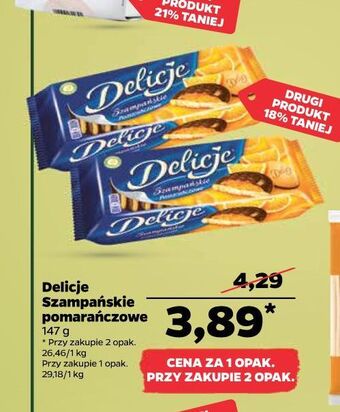 Netto Ciastka z galaretką pomarańczową delicje szampańskie oferta