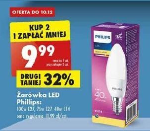 Biedronka Żarówka led e27 100w philips oferta