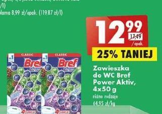 Biedronka Kostka do wc 4 function lavender + pine bref power aktiv oferta