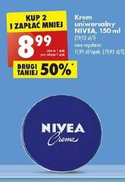Biedronka Krem do twarzy i ciała nivea creme oferta