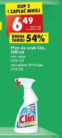 Biedronka Płyn do mycia szyb lemon clin windows & glass oferta