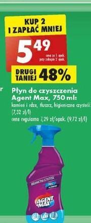 Biedronka Płyn do czysczenia higieniczna czystość agent max oferta