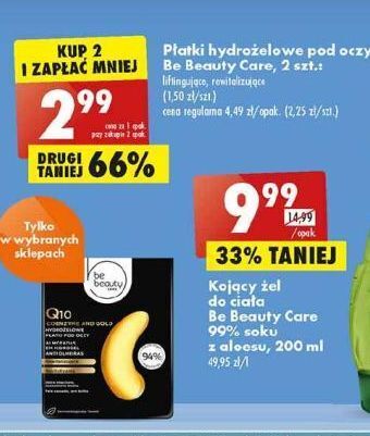 Biedronka Hydrożelowe płatki pod oczy q10 be beauty care oferta