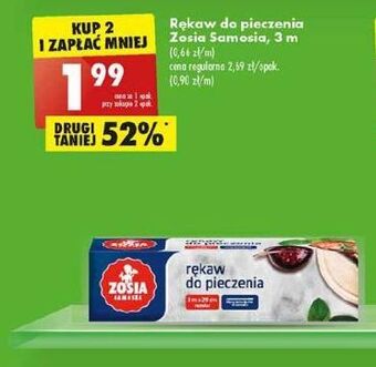 Biedronka Rękaw do pieczenia 3 m zosia samosia oferta
