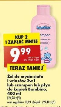 Biedronka Szampon z witaminą b3 bambino oferta