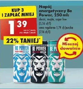 Biedronka Napój energetyczny mojito be power oferta