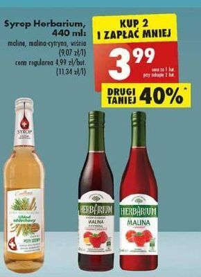 Biedronka Syrop wiśnia herbarium oferta