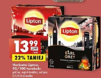 Biedronka Herbata lipton daring english breakfast oferta
