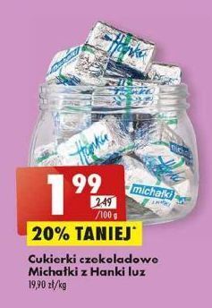 Biedronka Cukierki michałki z hanki śnieżka oferta