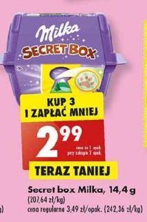 Biedronka Czekoladki milka secret box oferta
