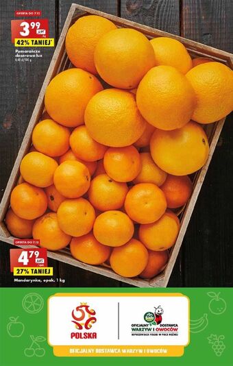 Biedronka Pomarańcze deserowe oferta