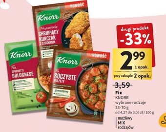 Intermarche Spaghetti bolognese knorr fix oferta