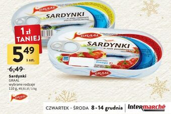 Intermarche Sardynki w sosie pomidorowym graal oferta