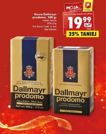 Biedronka Kawa dallmayr prodomo oferta