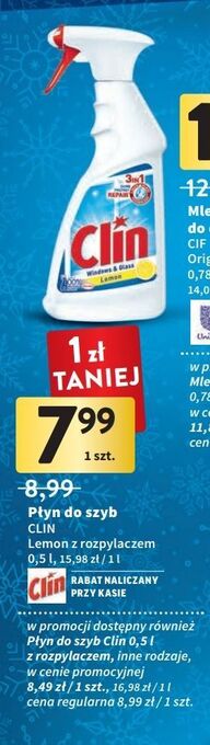 Intermarche Płyn do mycia szyb lemon clin windows & glass oferta