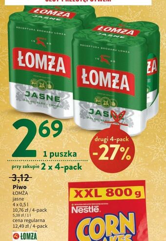 Intermarche Piwo łomża jasne (dawniej export) oferta