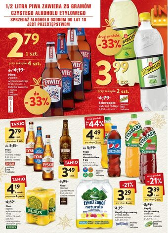 Intermarche Napój lemon schweppes oferta