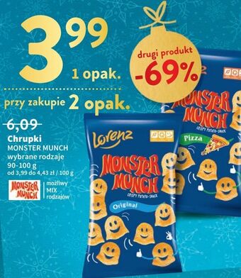 Intermarche Chrupki pizza lorenz monster munch oferta