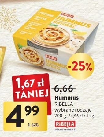 Intermarche Hummus natural ribella oferta