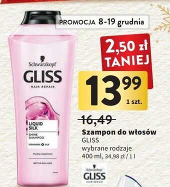Intermarche Szampon do włosów gliss kur liquid silk gloss oferta