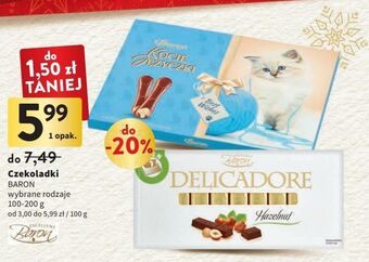 Intermarche Czekoladki świąteczne baron kocie języczki oferta