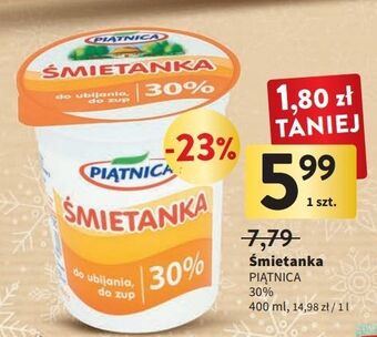 Intermarche Śmietana 30% piątnica oferta