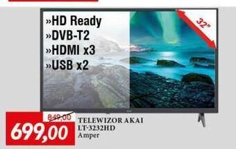 E.Leclerc Telewizor led 32" lt-3232hd akai oferta