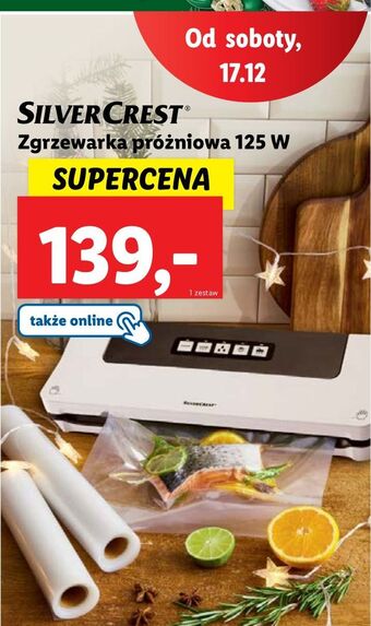 Lidl Zgrzewarka do pakowania próżniowego 125 w silvercrest oferta