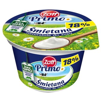 Frac Zott primo śmietana 18% 180 g oferta