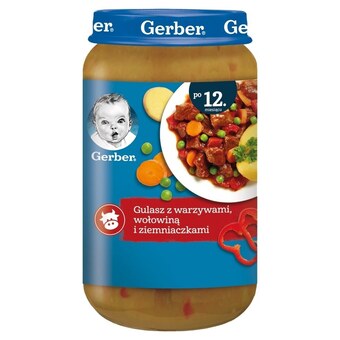 Netto Gerber gulasz z warzywami wołowiną i ziemniaczkami dla dzieci po 12. miesiącu 250 g oferta