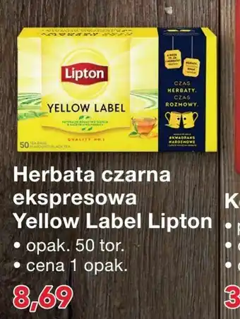 Odido Herbata czarna ekspresowa Yellow Label Lipton oferta