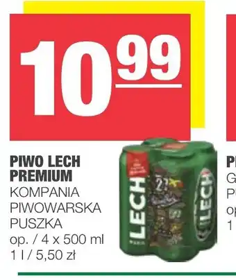 Spar Piwo Lech Premium 4x 500ml oferta