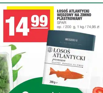 Spar Łosoś atlantycki wędzony na zimno plastrowany 200g oferta
