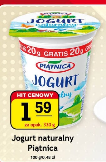 Gram Market Jogurt naturalny Piątnica 330g oferta