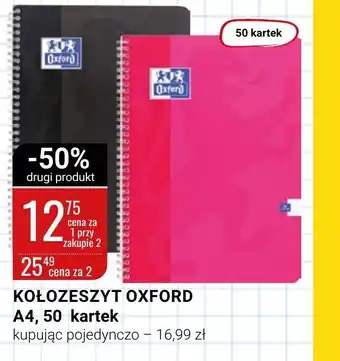 bi1 Kołozeszyt Oxford A4 50kartek oferta