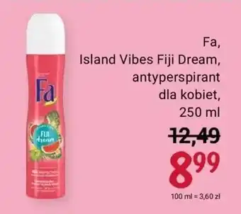 Rossmann Fa Island Vibes Fiji Dream antyperspirant 250ml oferta