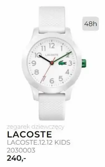 Swiss Lacoste Lacoste.12.12. kids zegarek dziweczęcy oferta