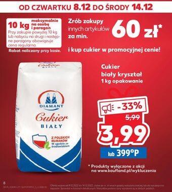 Kaufland Cukier biały diamant oferta