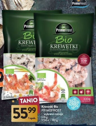 Intermarche Krewetki surowe z ogonkiem bio primefrost oferta