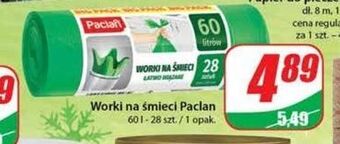 Dino Worki na śmieci wiązane 60 l paclan oferta