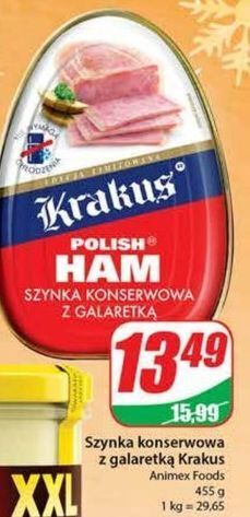 Dino Szynka konserwowa krakus animex oferta