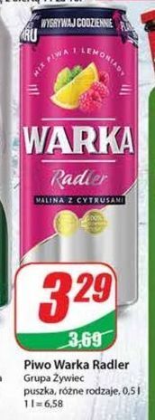 Dino Piwo warka radler malina i cytryna oferta