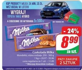 Dino Czekolada peanut caramel milka mmmax oferta