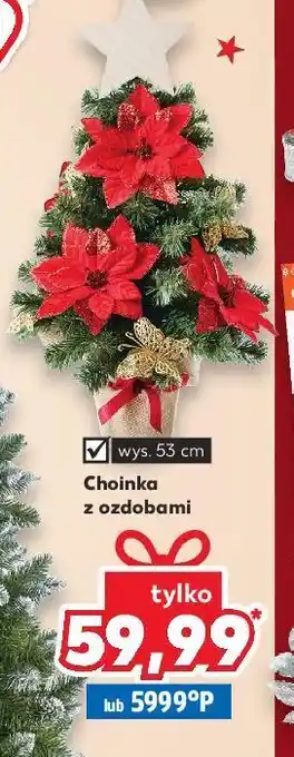 Kaufland Choinka z ozdobami wys. 53 cm oferta