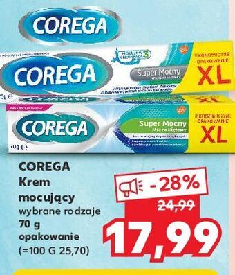 Kaufland Krem mocujący do protez corega super mocny oferta