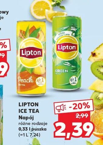 Kaufland Herbata mrożona peach lipton ice tea oferta