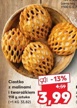 Kaufland Ciastko z malinami i twarożkiem oferta