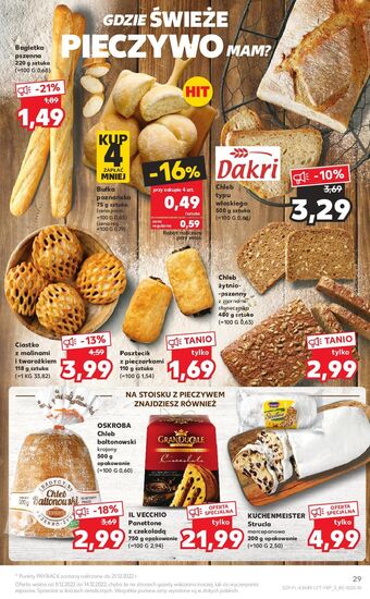 Kaufland Bagietka pszenna oferta