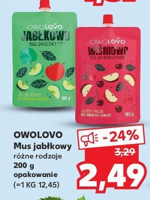 Kaufland Mus jabłkowo-wiśniowy owolovo oferta