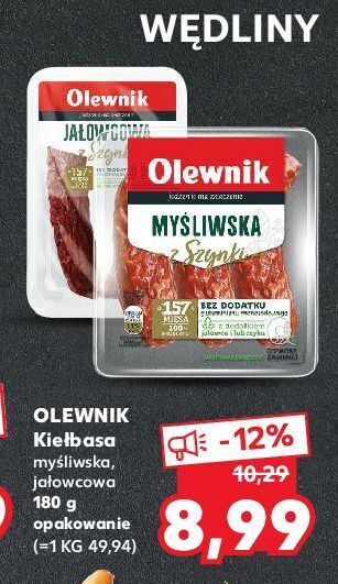 Kaufland Kiełbasa myśliwska olewnik oferta